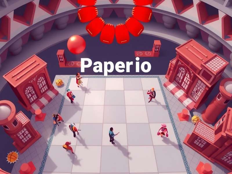 Paper io 2 gameplay screenshot showing territory capture strategy