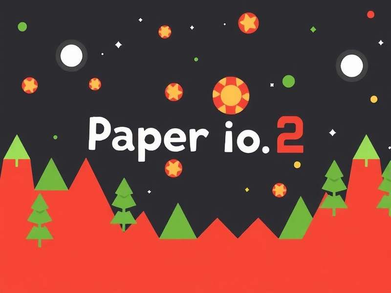 Paper Io 2 gameplay screenshot showing colorful territory capture