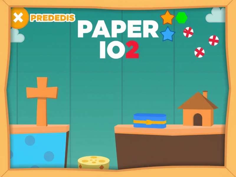 Paper Io 2 Gameplay Screen showing territory capture