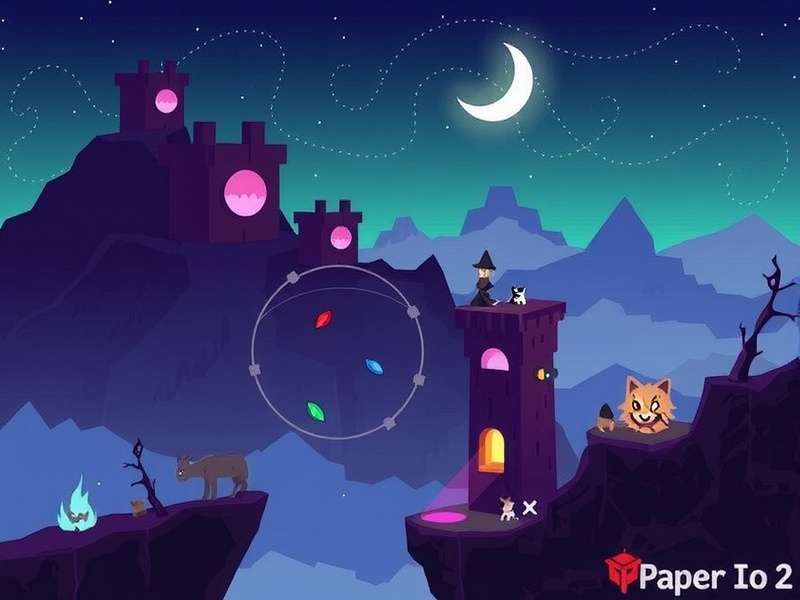 Paper Io 2 Voodoo gameplay screenshot showing colorful territories and characters