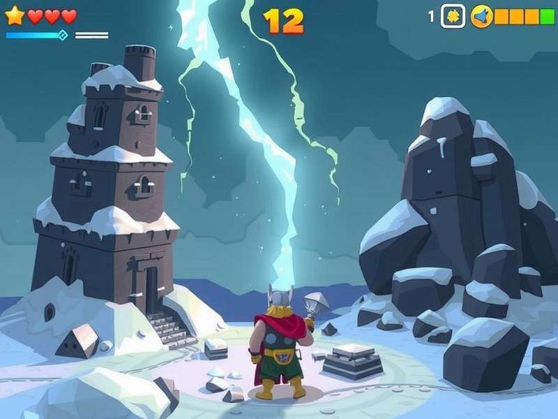 Paper io 2 Thor Secret Skin in action, glowing with lightning effects