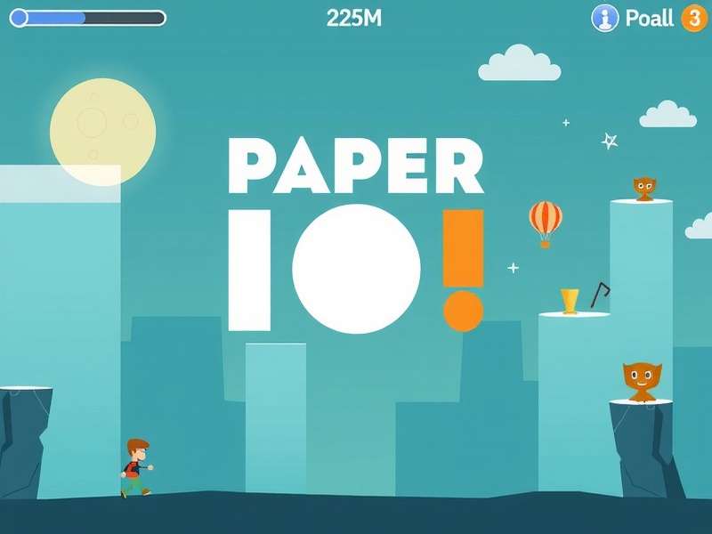 Paper Io 2 game banner showing colorful paper territory battle arena