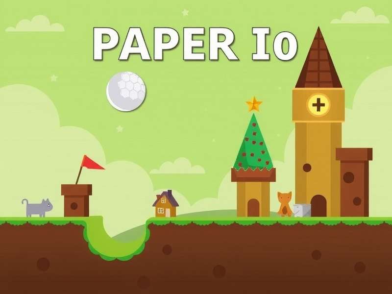 Paper Io 2 gameplay on PC showing world map and territory capture